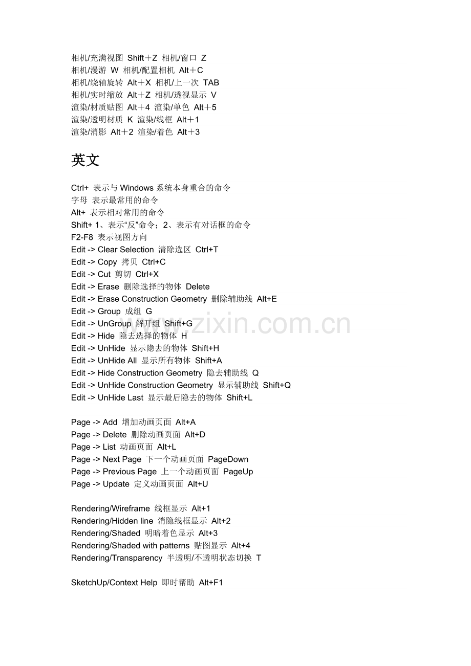 SketchUp8.0快捷键大全(图文版).doc_第3页