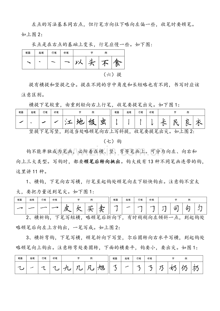 硬笔书法汉字基本笔画.doc_第3页