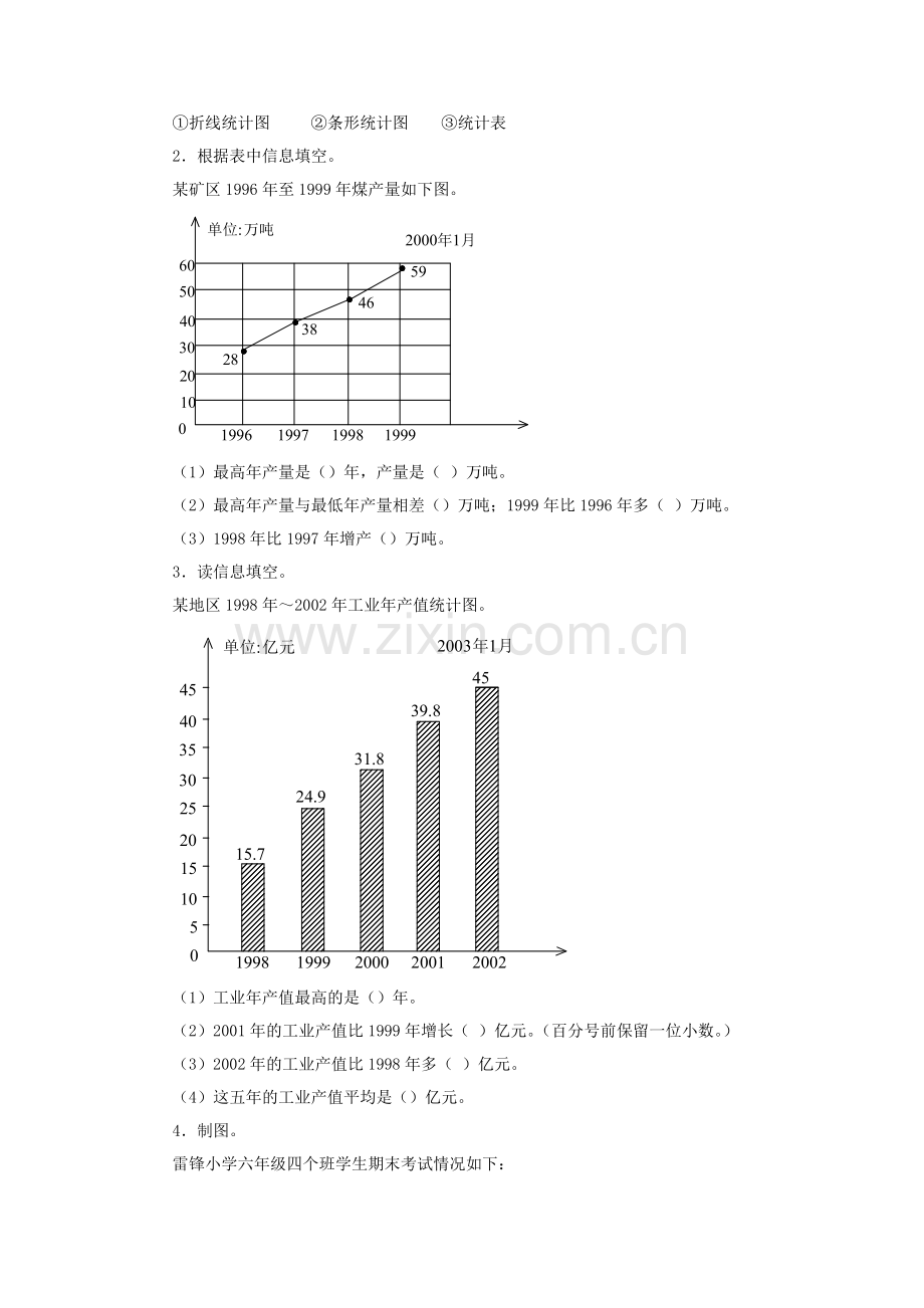 第一课时认识折线统计图习题.doc_第3页