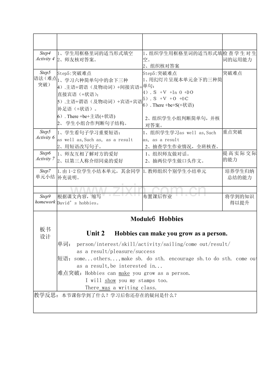 新外研版八年级下册英语导学案Module6Unit2.doc_第2页