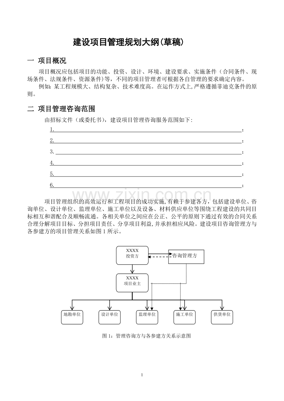 建设项目管理规划大纲.doc_第1页