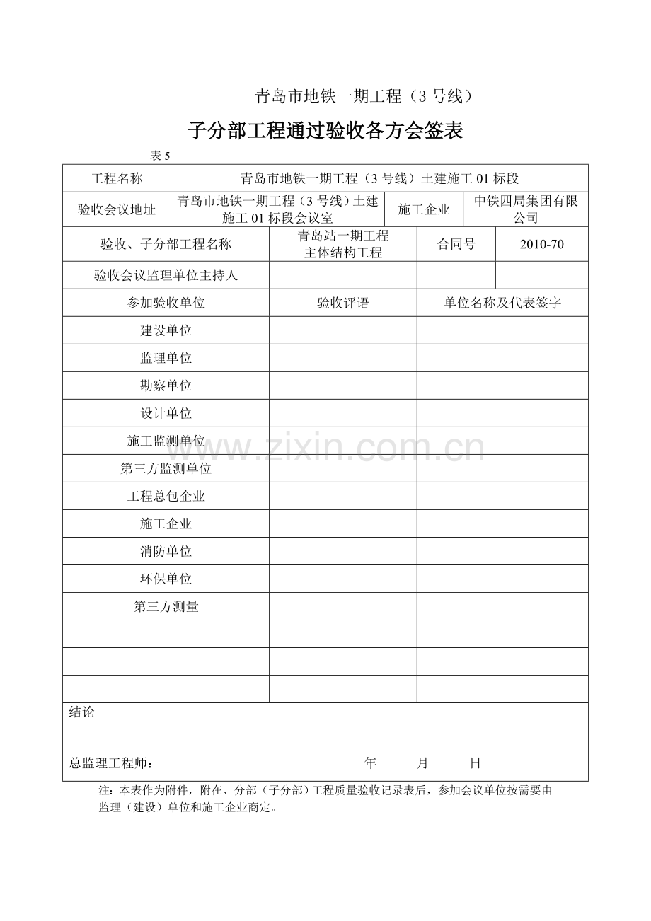 子分部工程通过验收各方会签表.doc_第2页