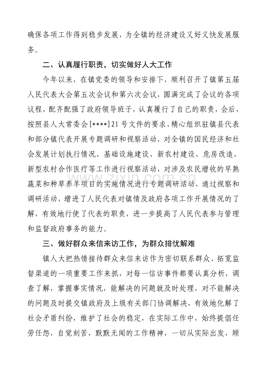 乡镇人大主席述职述廉报告.doc_第2页