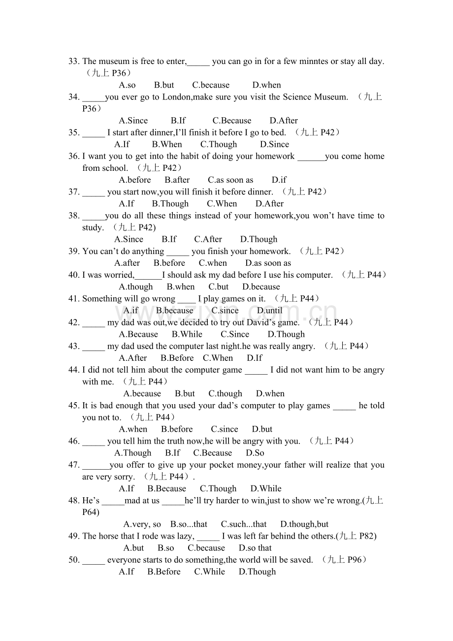 状语从句专项50句练习.doc_第3页