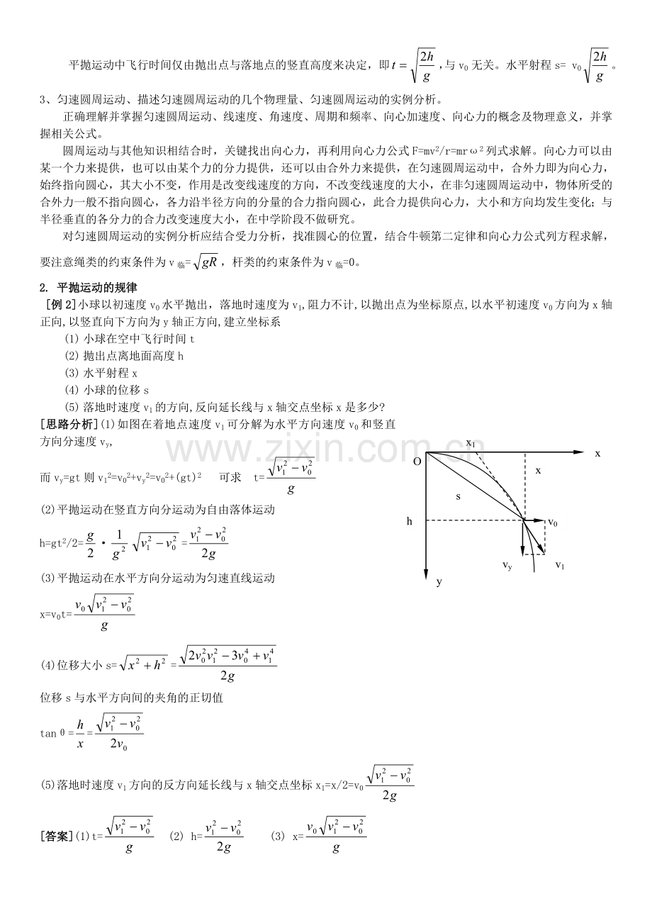 人教版-高中物理必修二重难点(精心集合-直接打印)(2).doc_第2页