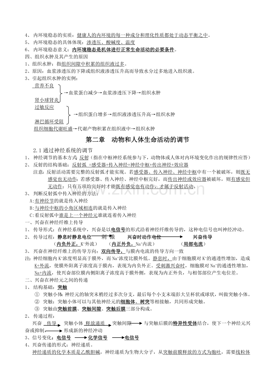 生物必修三会考复习-知识点总结.doc_第2页