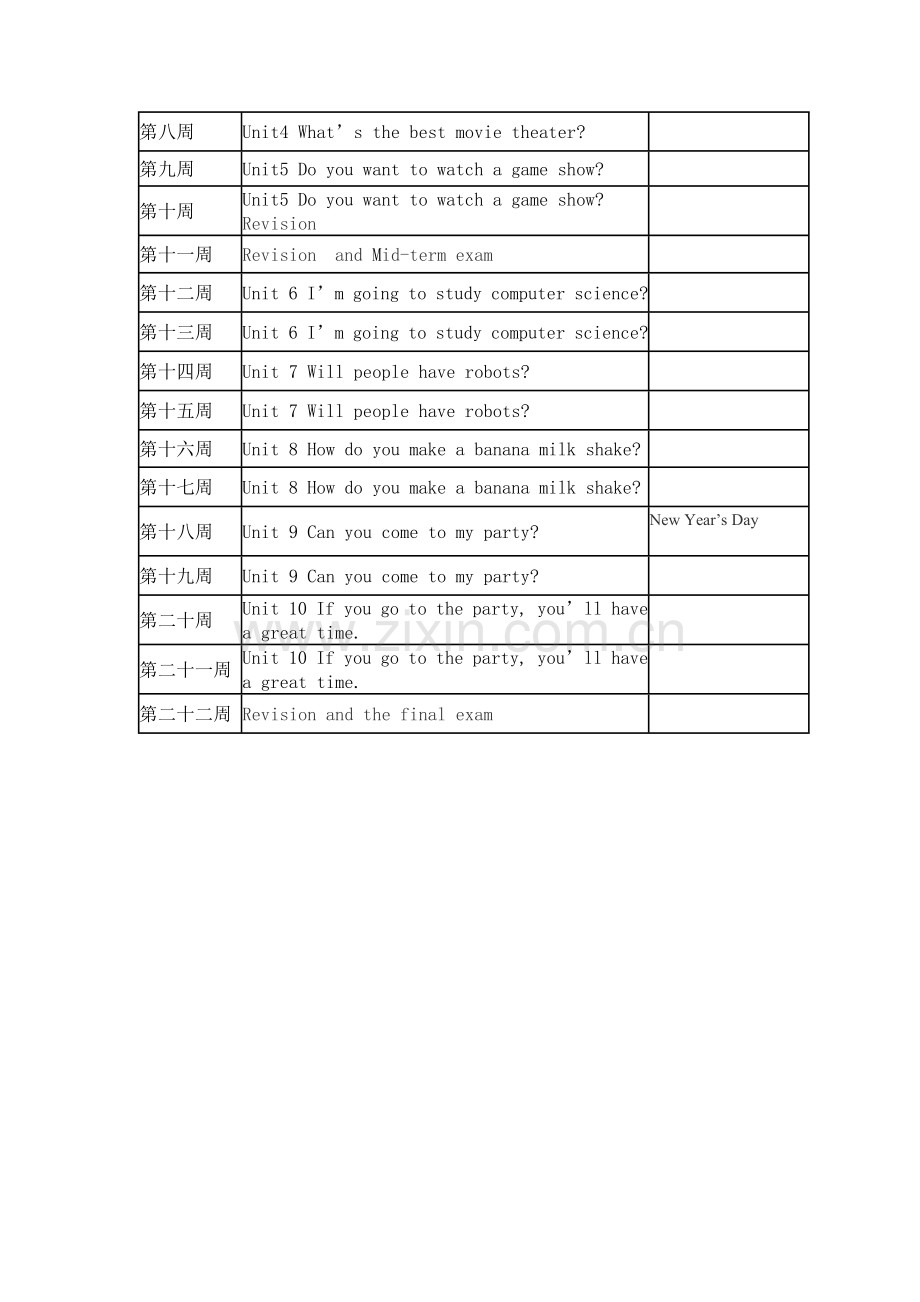 人教版八年级英语上册教学工作计划.doc_第3页