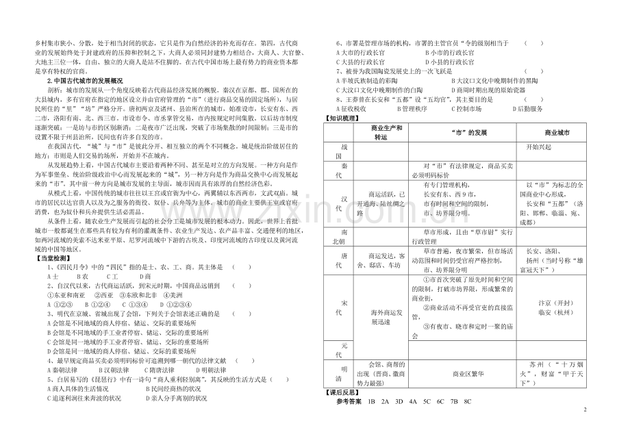 古代商业经济--导学案.doc_第2页