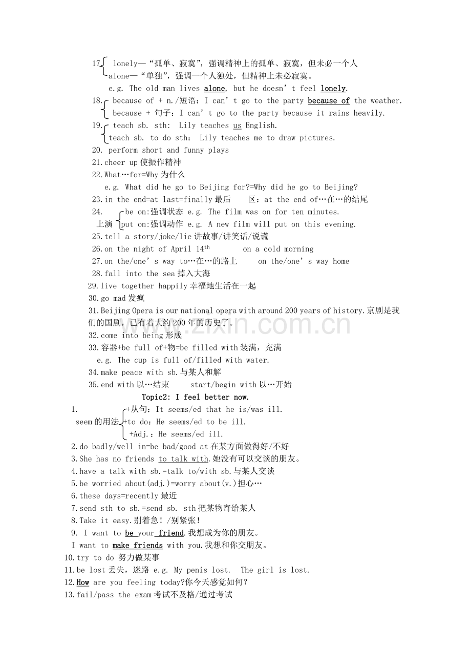 八年级英语下册英语复习笔记仁爱.doc_第2页