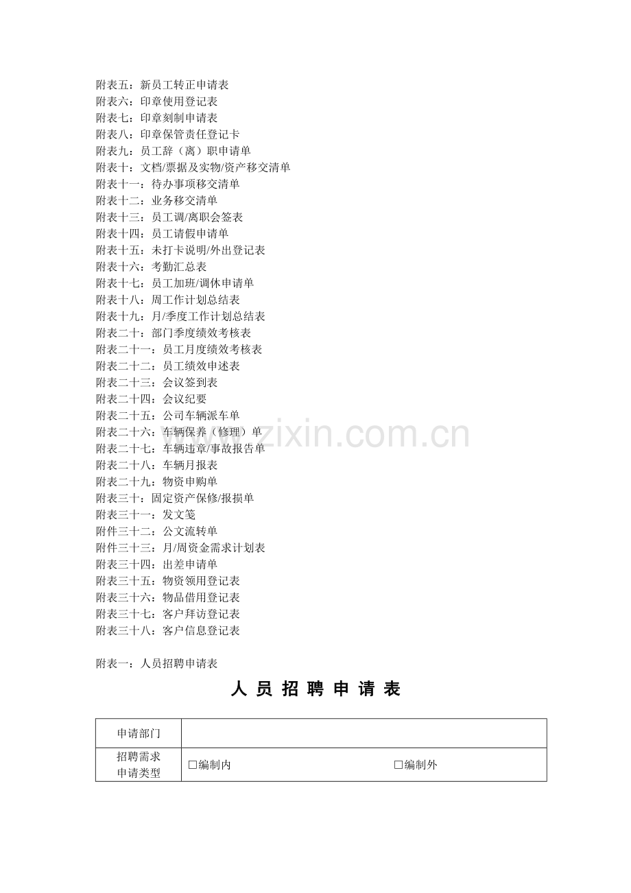 公司管理表格汇编.doc_第2页