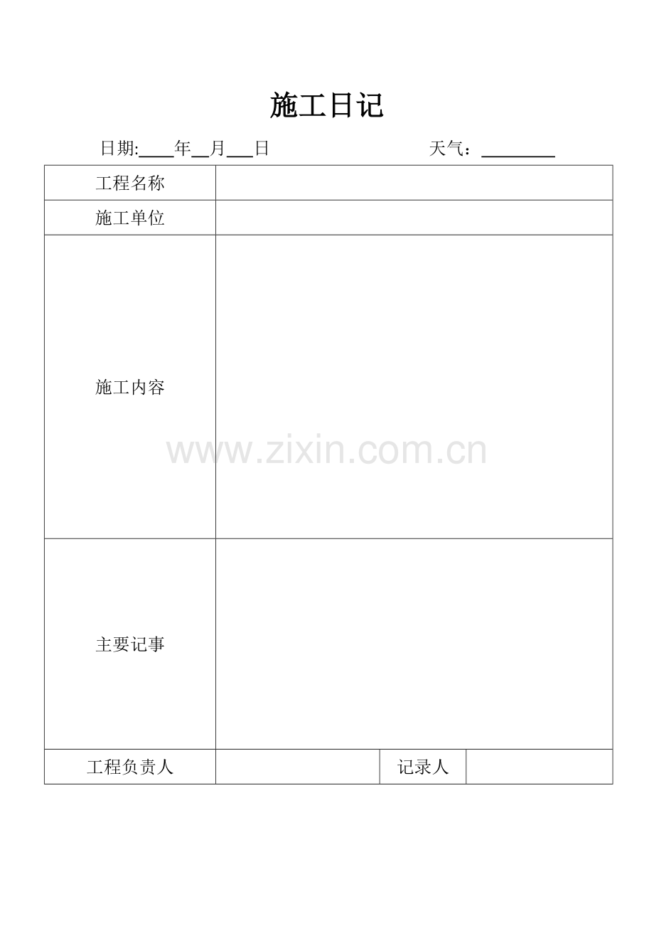 施工日志范本(简洁版).doc_第3页