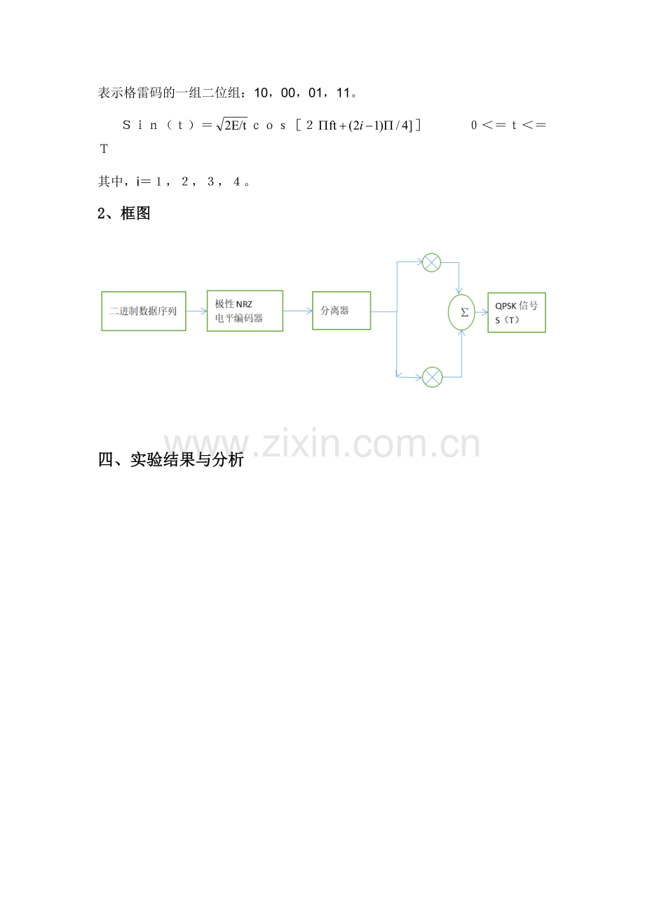 QPSK调制原理及matlab程序实现.doc_第2页