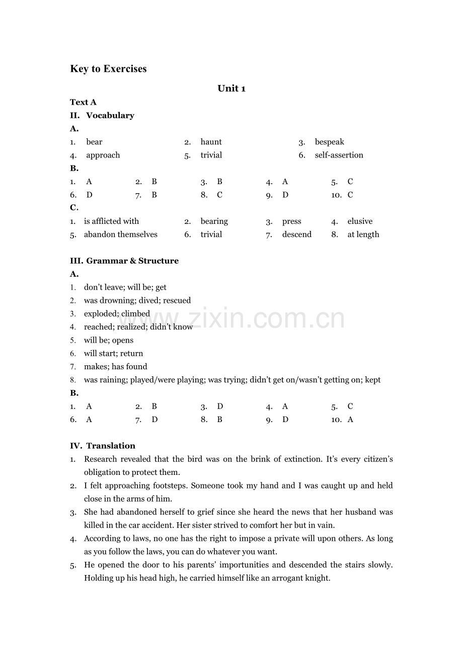 研究生英语读写教程课后答案.doc_第1页