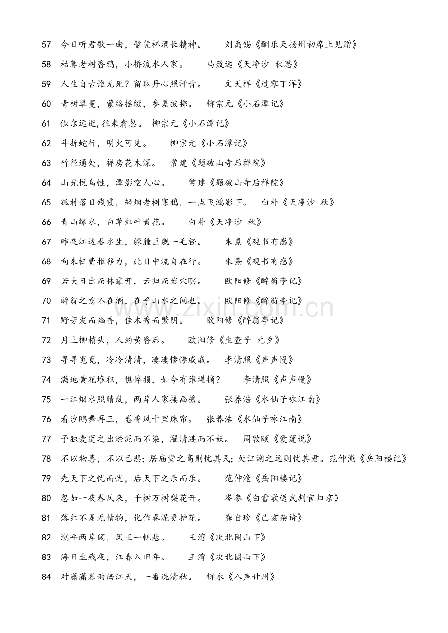 2018年上海市三校生高考古诗文积累.doc_第3页