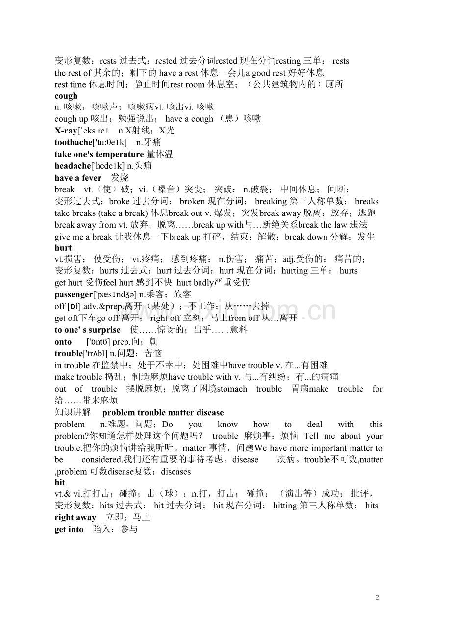 人教版八年级下册Unit1单词讲解.doc_第2页