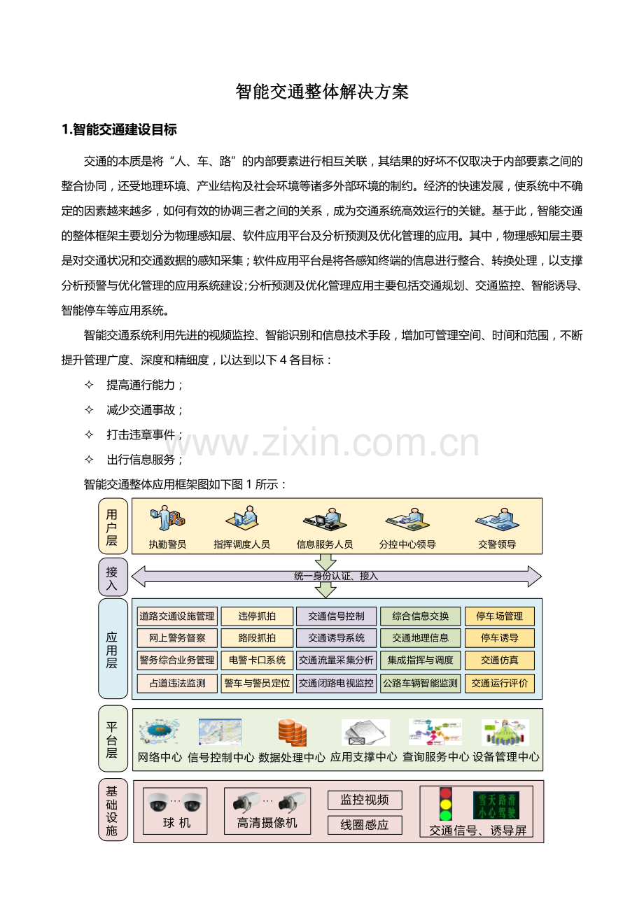 智能交通整体解决方案.doc_第1页