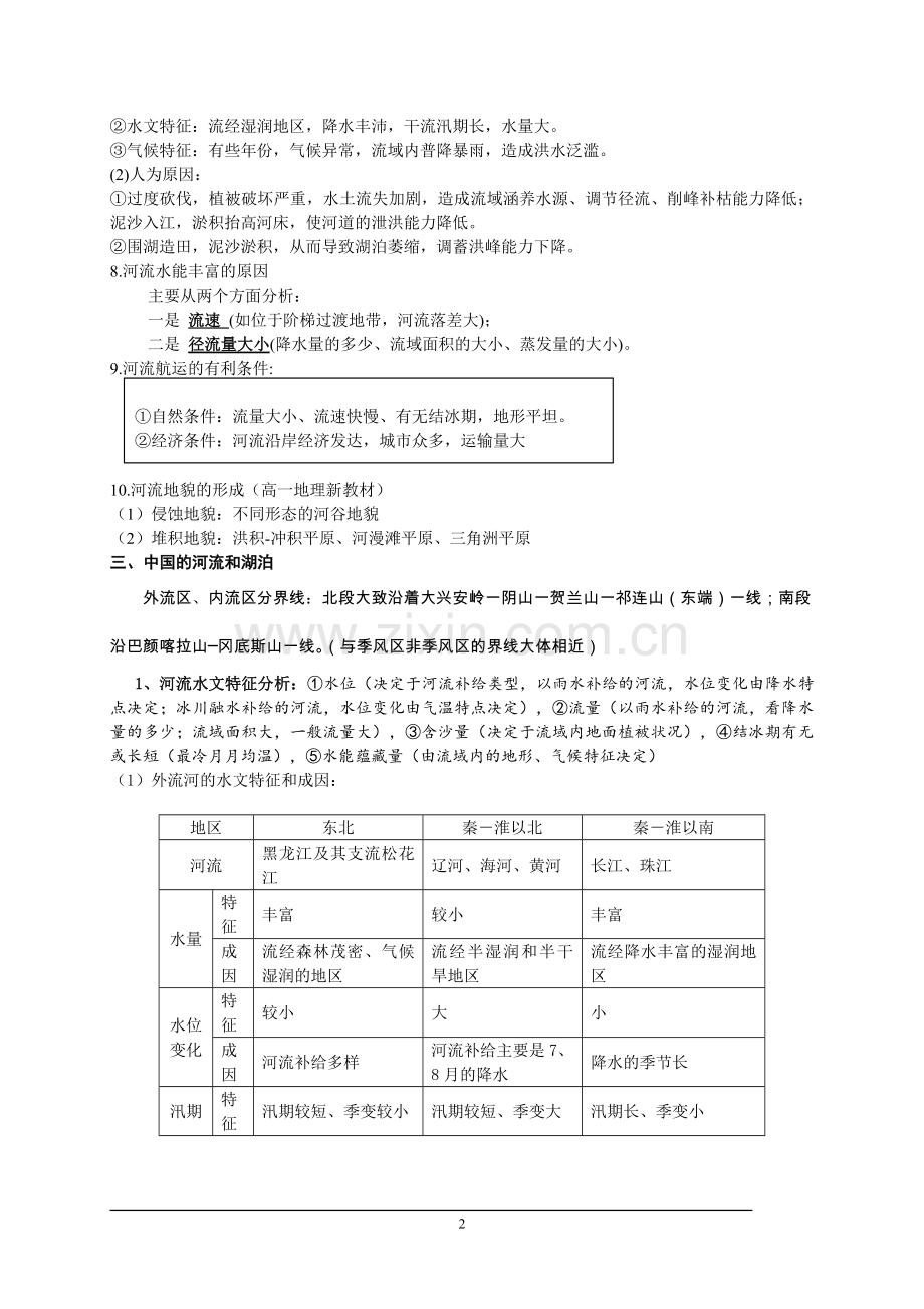 河流水文与水系特征及其影响因素.doc_第2页