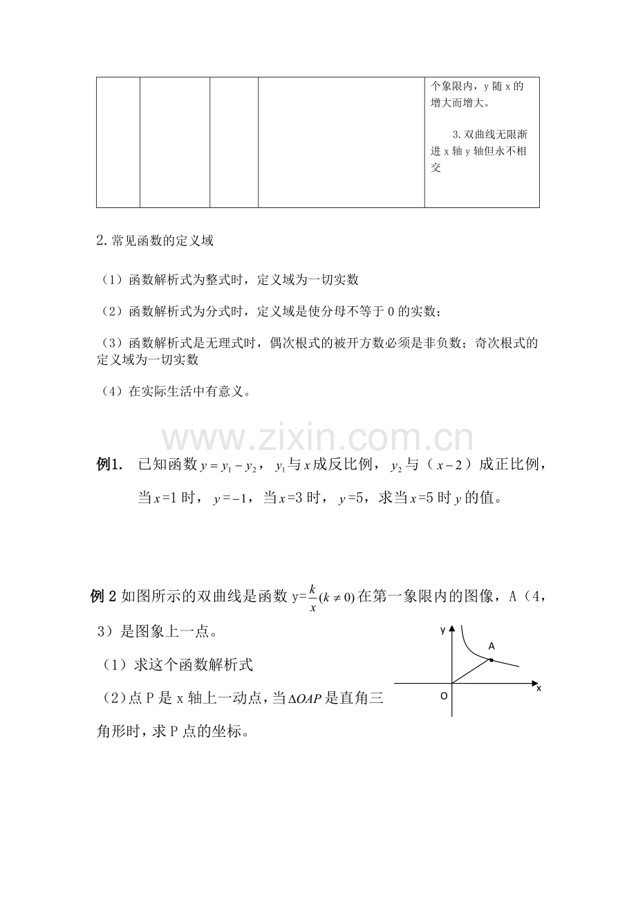 沪教版八年级数学正反比例函数总复习.doc_第2页