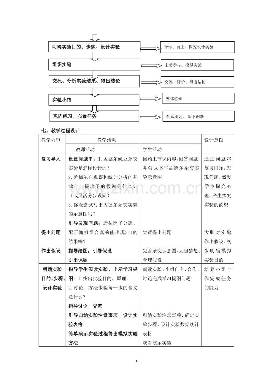 《性状分离比的模拟》实验教学设计.doc_第3页