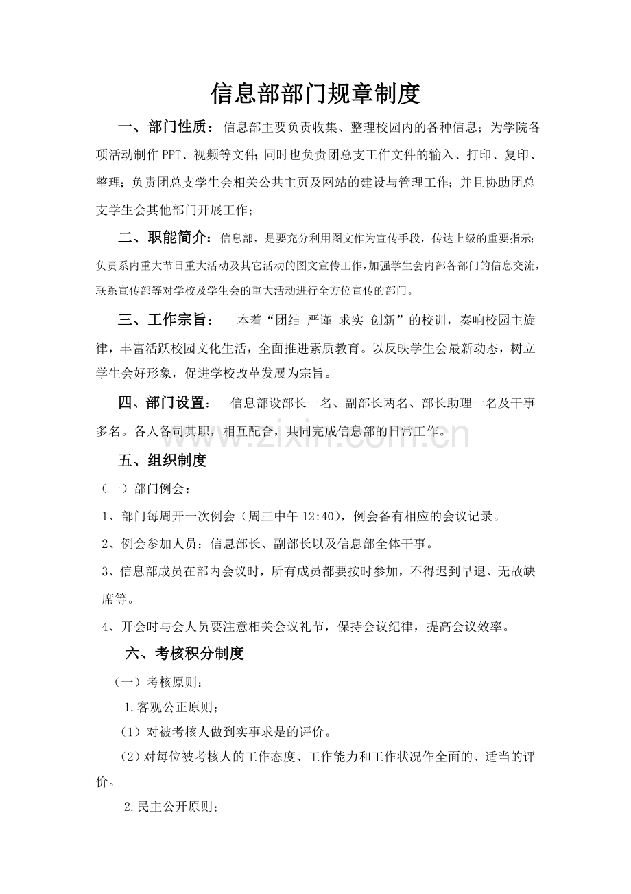 信息部部门规章制度.doc_第1页