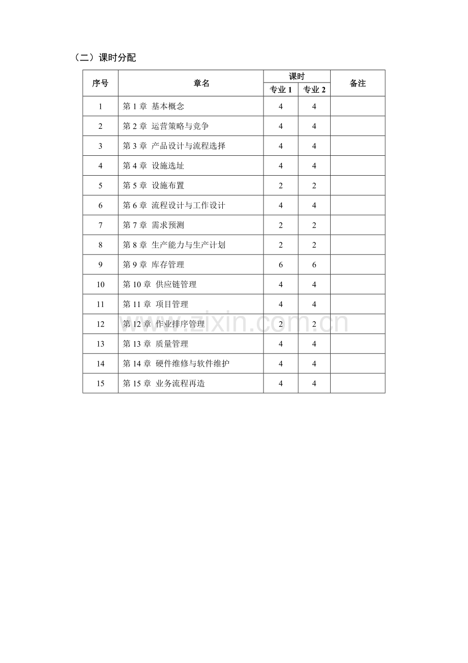 《运营管理》教学大纲.doc_第3页