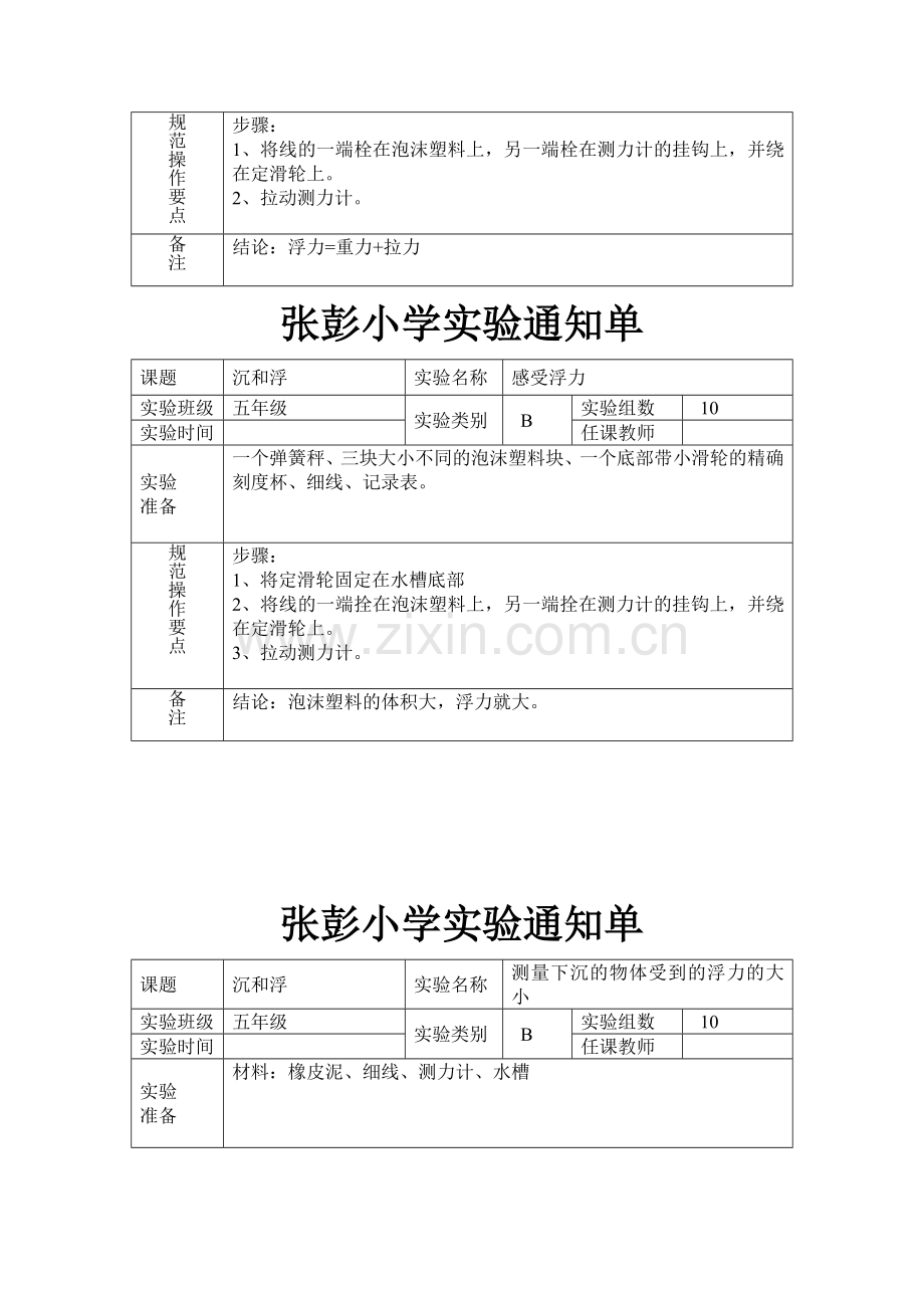 新教科版五年级下册科学实验通知单(自己整理的-用于网上开实验通知单).doc_第3页