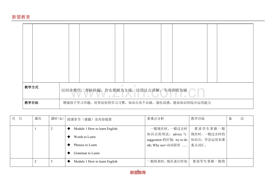 外研版八年级英语教学计划表.doc_第3页