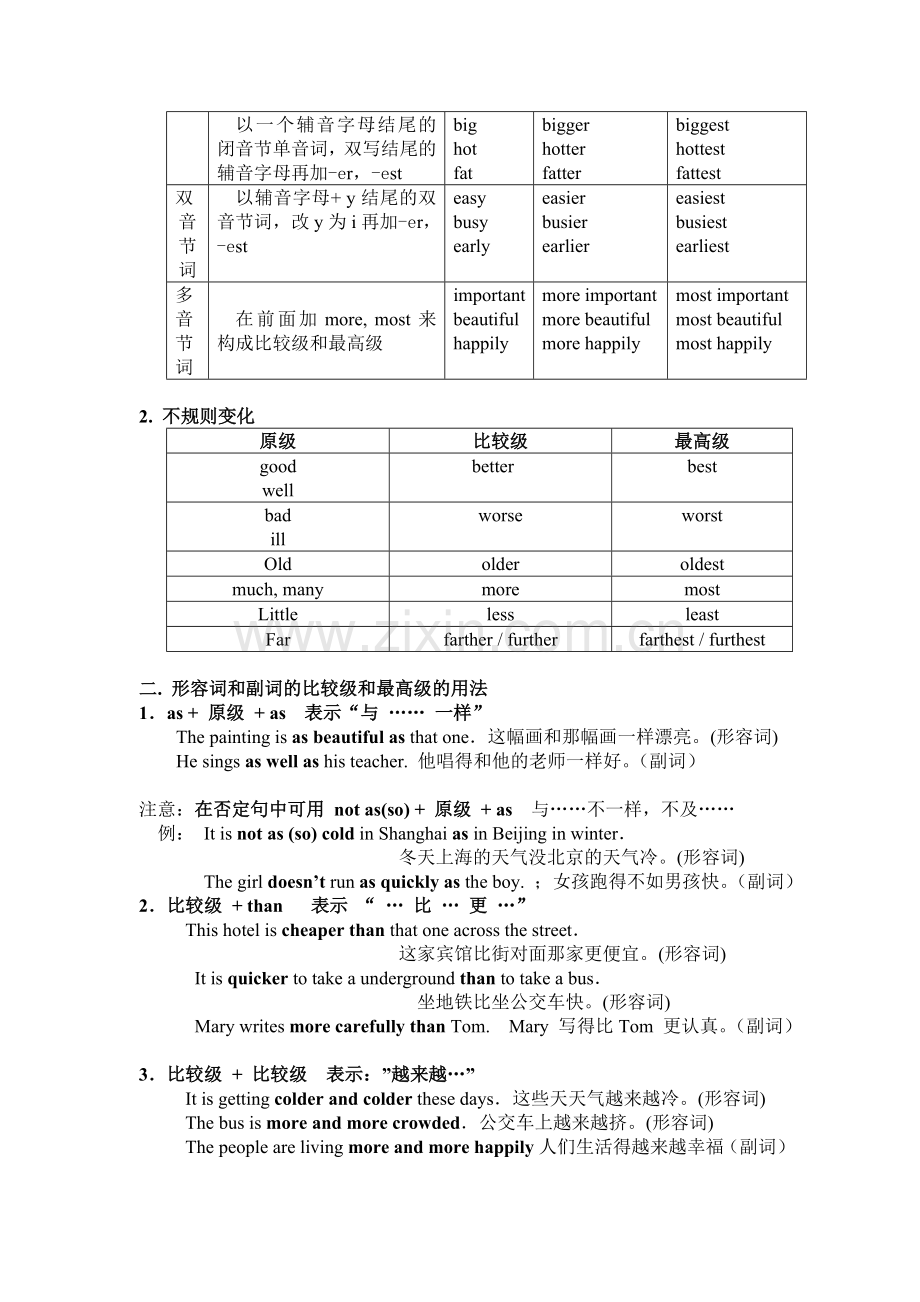 形容词和副词的比较级和最高级.doc_第2页