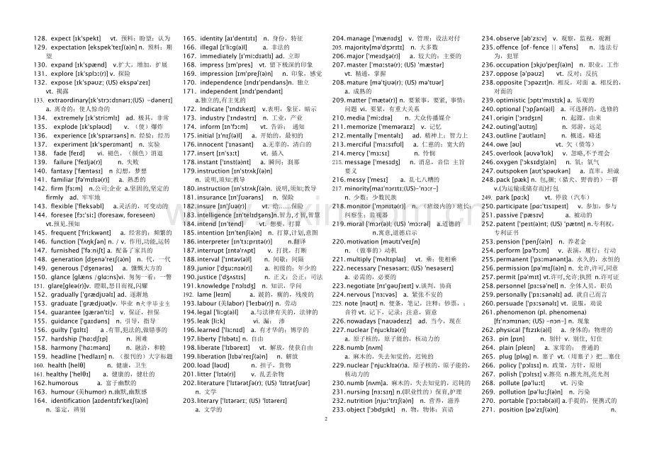 高考英语高频词汇500个.doc_第2页