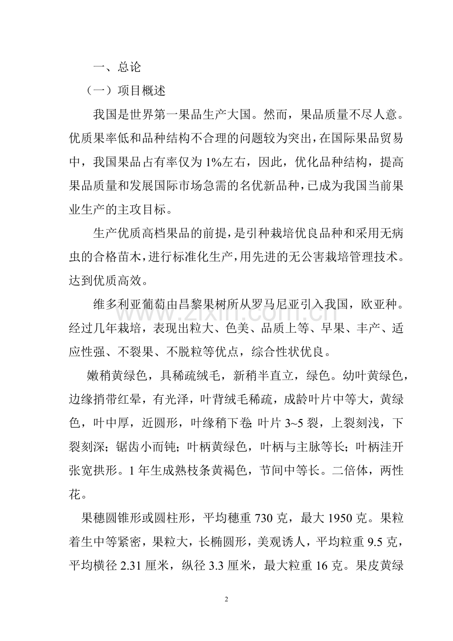 维多利亚葡萄良种标准化示范栽培可行性策划书.doc_第2页