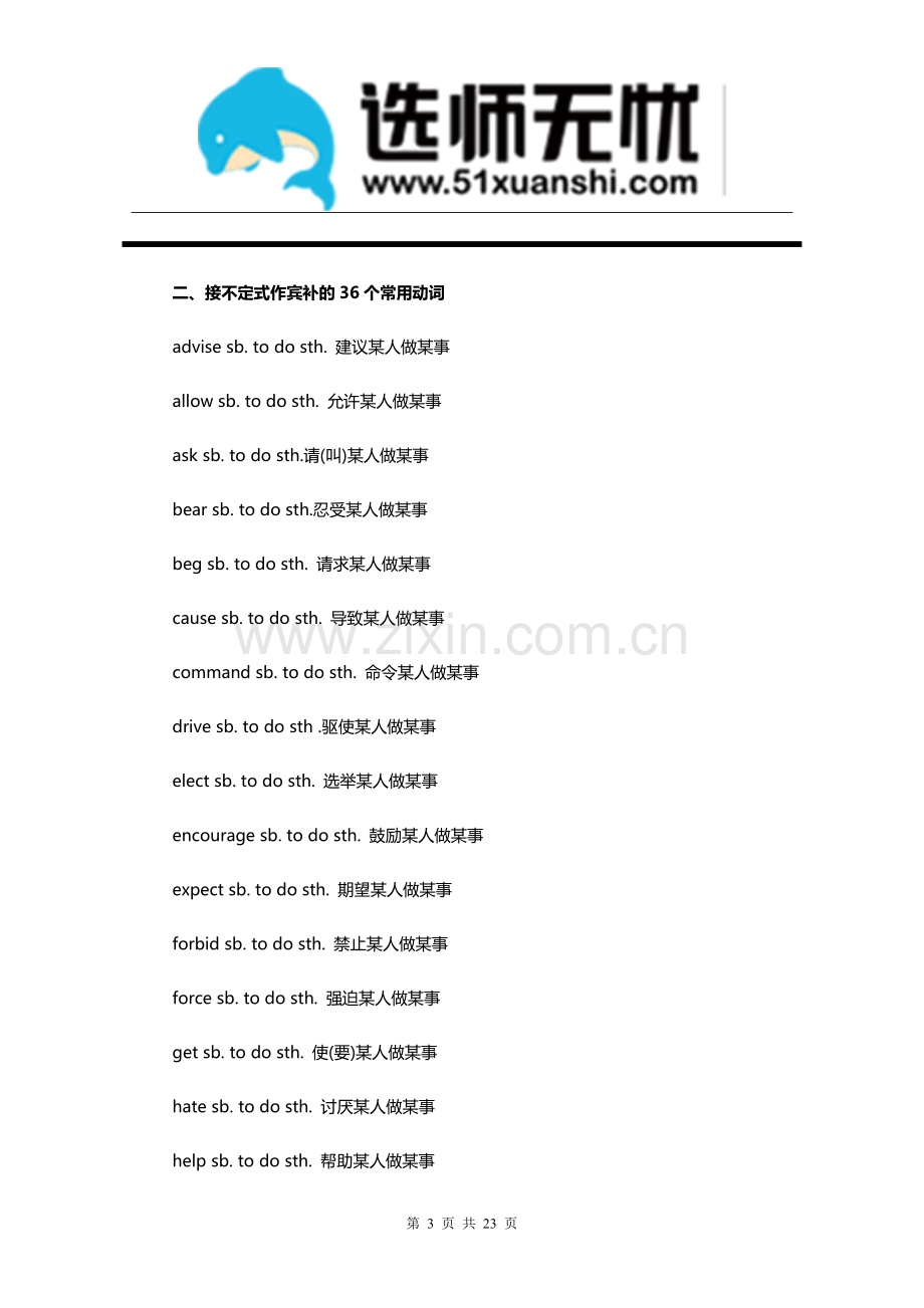 高考复习：高考英语重点词组固定搭配大全.doc_第3页