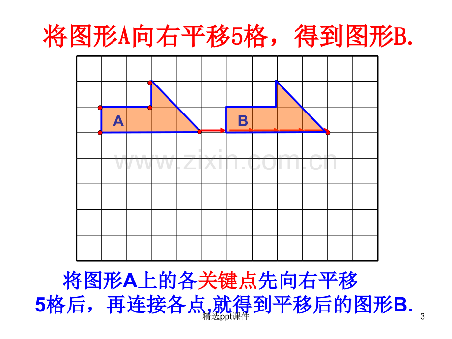 人教版小学四年级数学下图形的运动例3平移精ppt课件.ppt_第3页