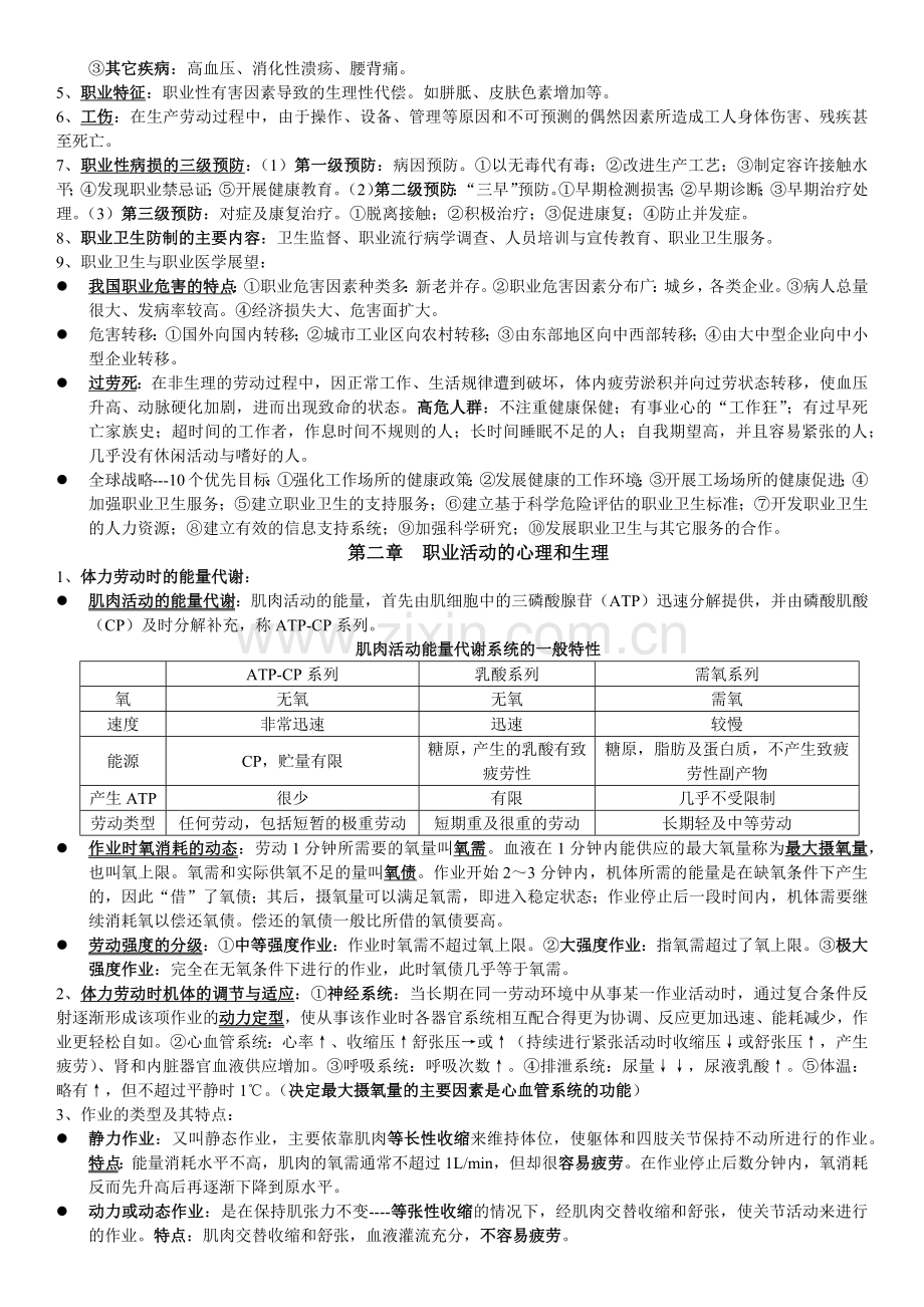 职业卫生与职业医学第7版考研复习笔记.doc_第2页