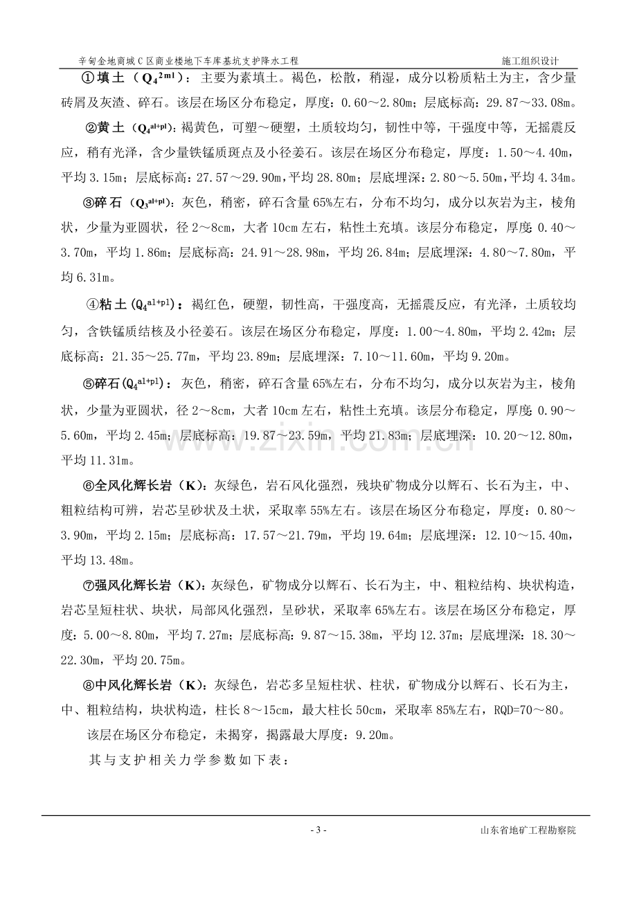 商业楼地下车库基坑支护降水工程施工组织设计方案.doc_第3页