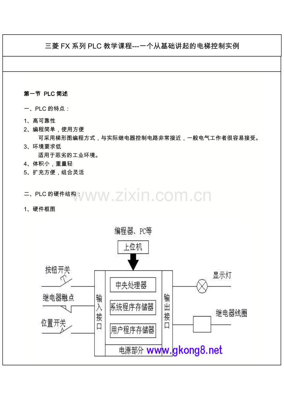 【电气plc】三菱PLC编程实例.doc_第1页