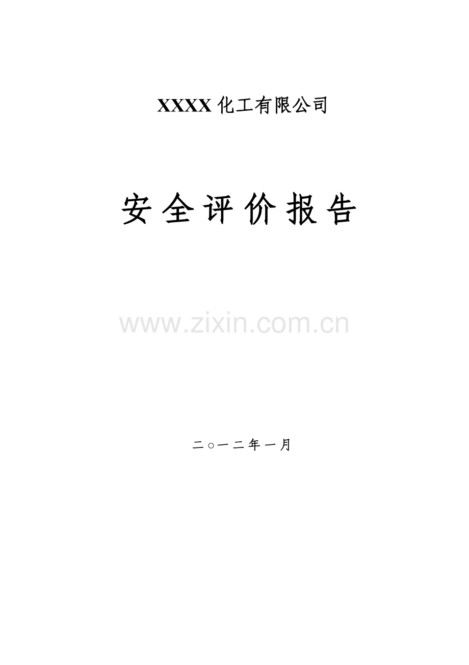 化工公司安全评价报告.doc_第1页