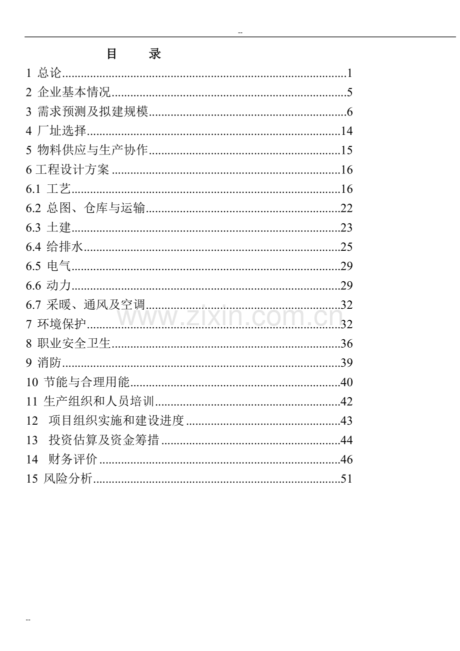 年产400万条工艺发生产线项目可行性研究报告书.doc_第1页