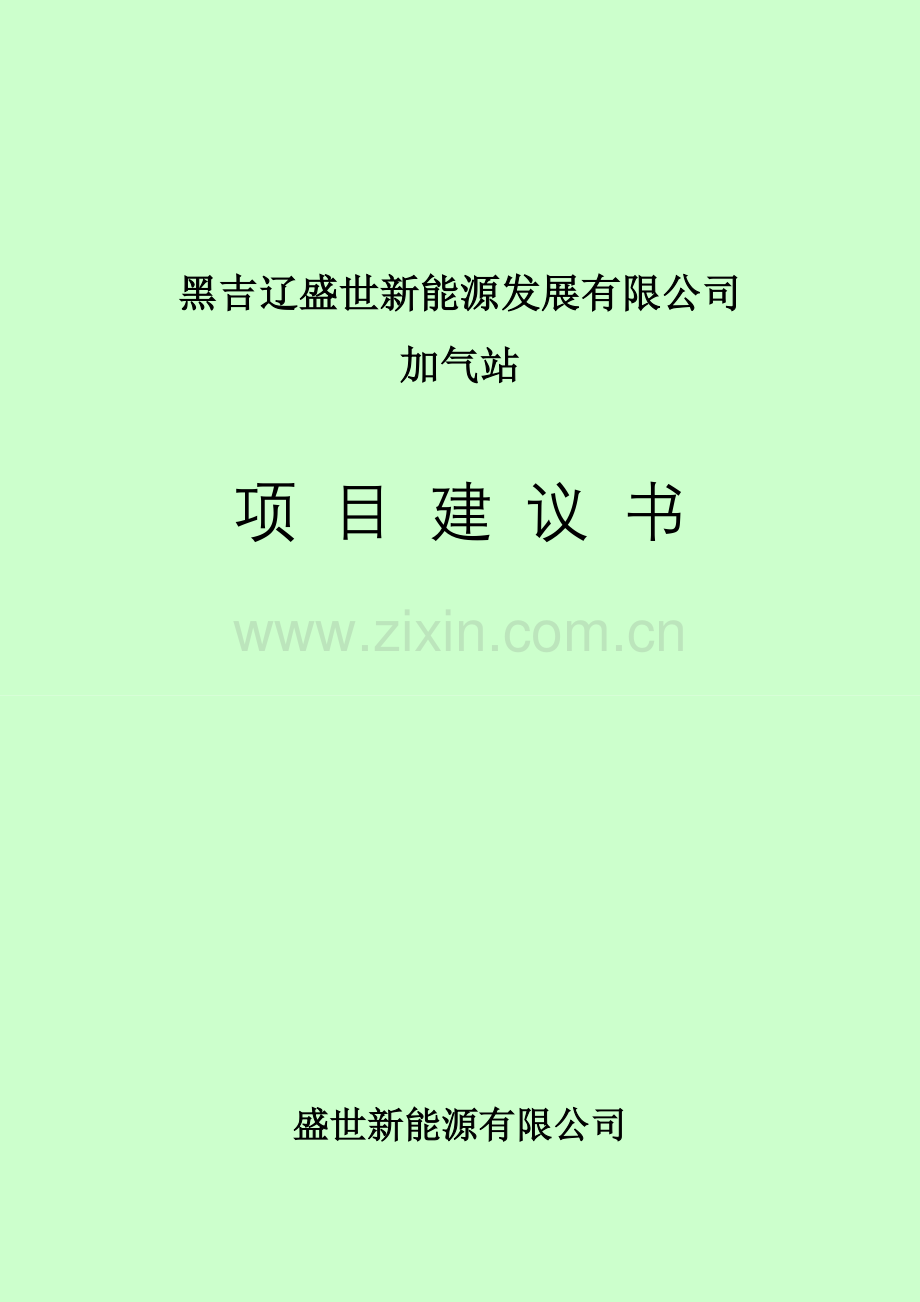 加气站项目建设投资可行性分析报告.doc_第1页