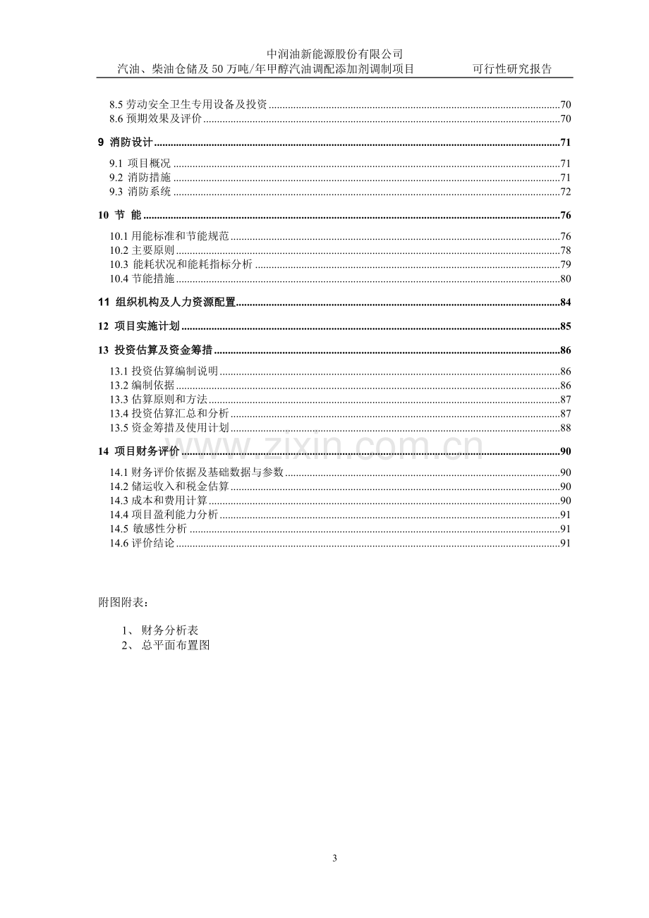 汽油、柴油仓储及50万吨年甲醇汽油调配添加剂调制项目可行性论证报告.doc_第3页