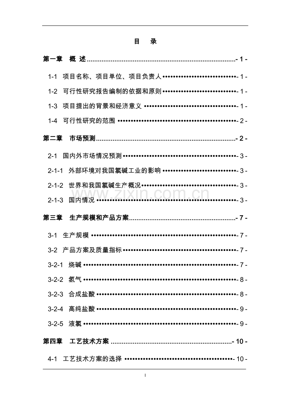 氯碱化工有限公司离子膜烧碱项目可行性研究报告.doc_第3页