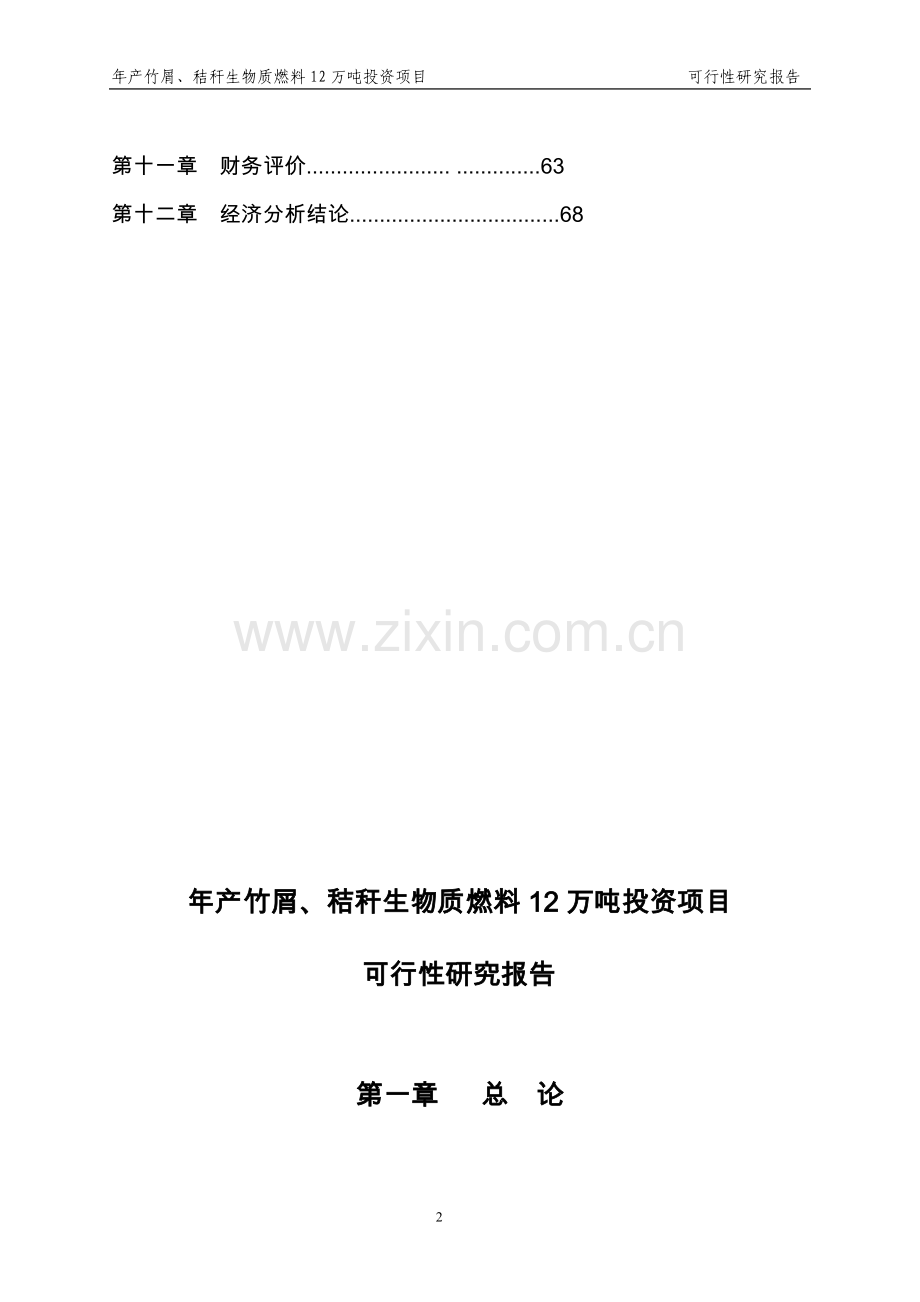 年产竹屑、秸秆生物质燃料12万吨项目可行性研究报告.doc_第3页