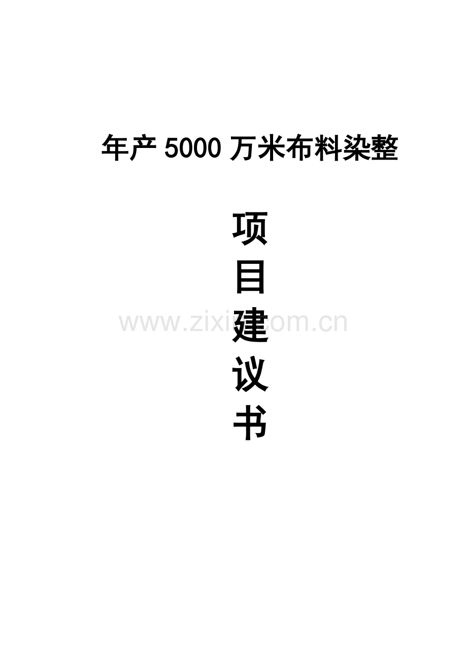 年产5000万米布料染整可行性论证报告.doc_第1页