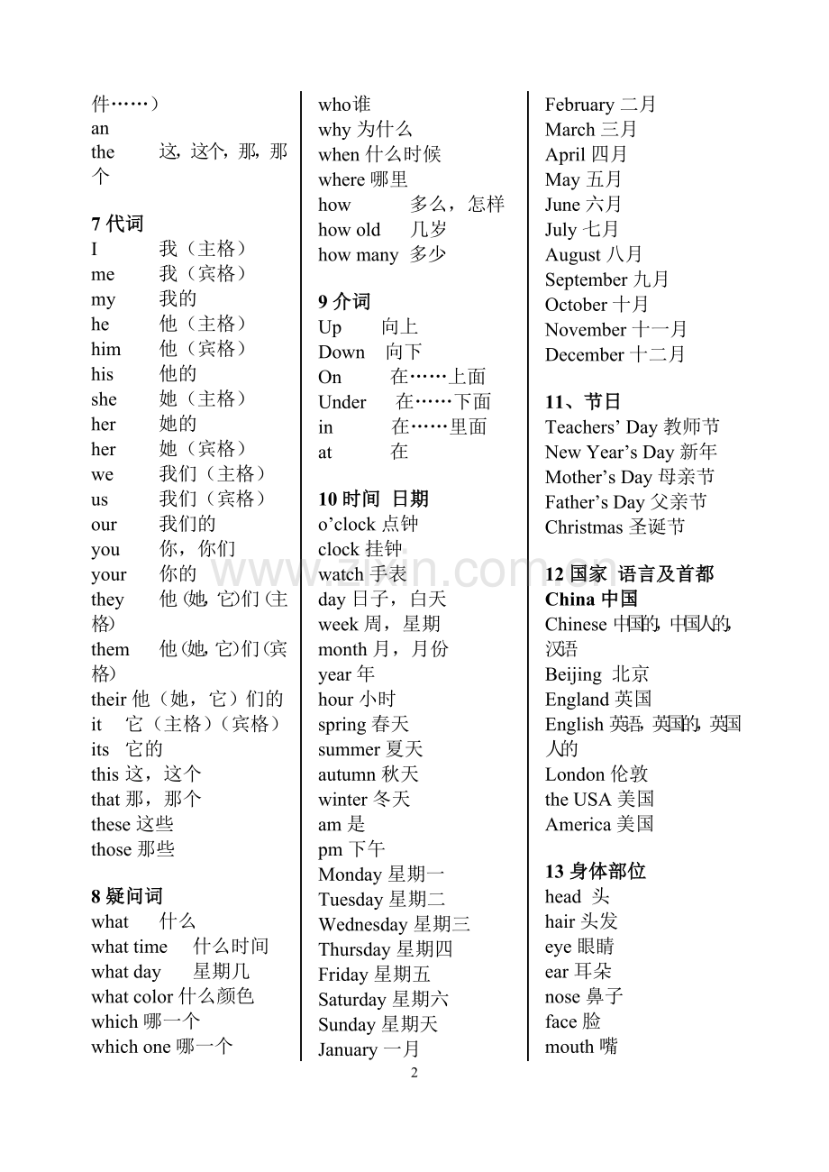 初级英语词汇表.doc_第2页