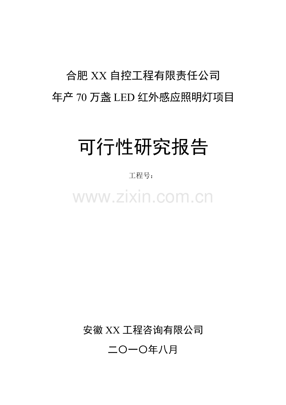 led感应照明灯新建项目可行性研究报告.doc_第1页