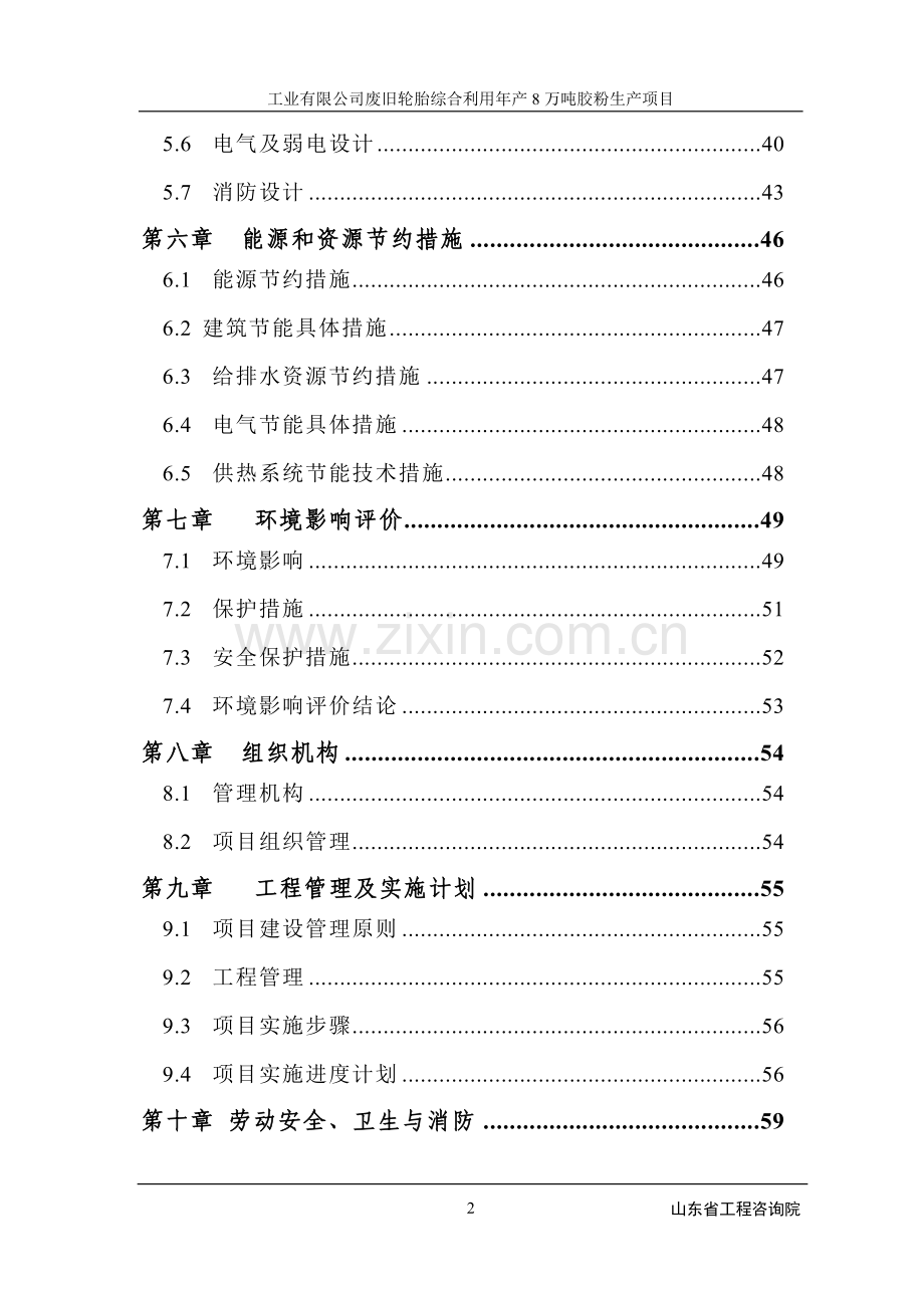 废旧轮胎综合利用年产8万吨胶粉生产项目可行性可行性研究报告.doc_第2页