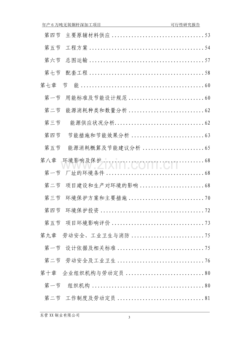 年产6万吨铜深加工项目可行性分析研究报告——无氧铜杆项目申请报告.doc_第3页