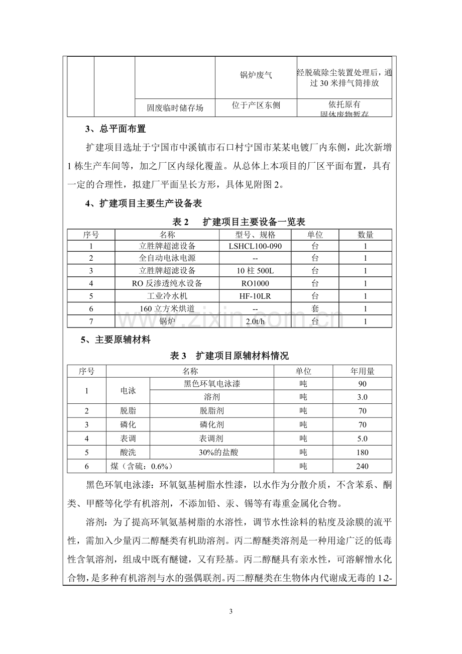 年加工1000万件金属电泳件项目环境影响评估报告.doc_第3页