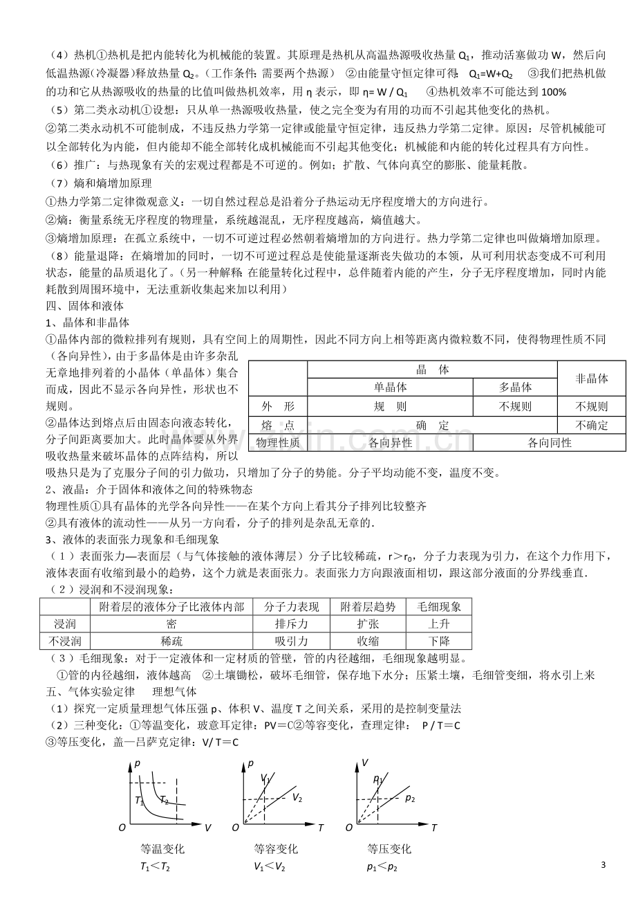 高三物理3-3复习+计算题练习.doc_第3页