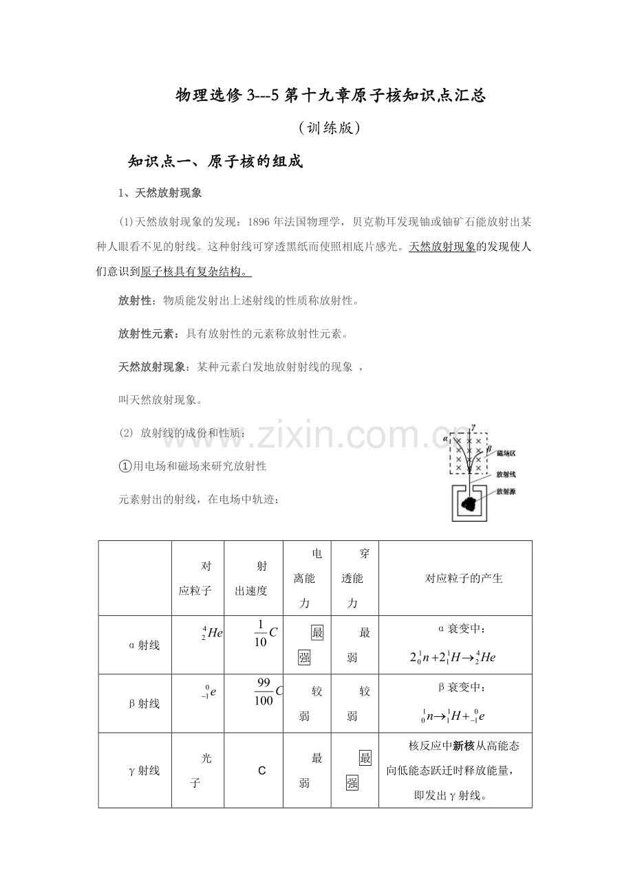 物理选修35原子核知识点汇总.doc_第1页