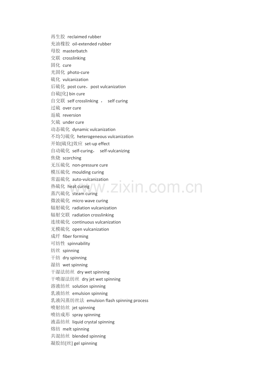 高分子材料专业英语词汇汇总.doc_第3页